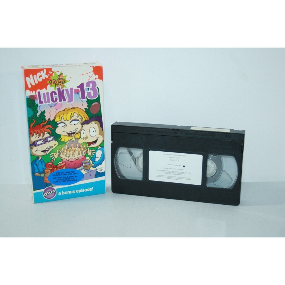 RARE Rugrats All Grown Up Lucky 13 VHS 2004 Promo Screener Copy